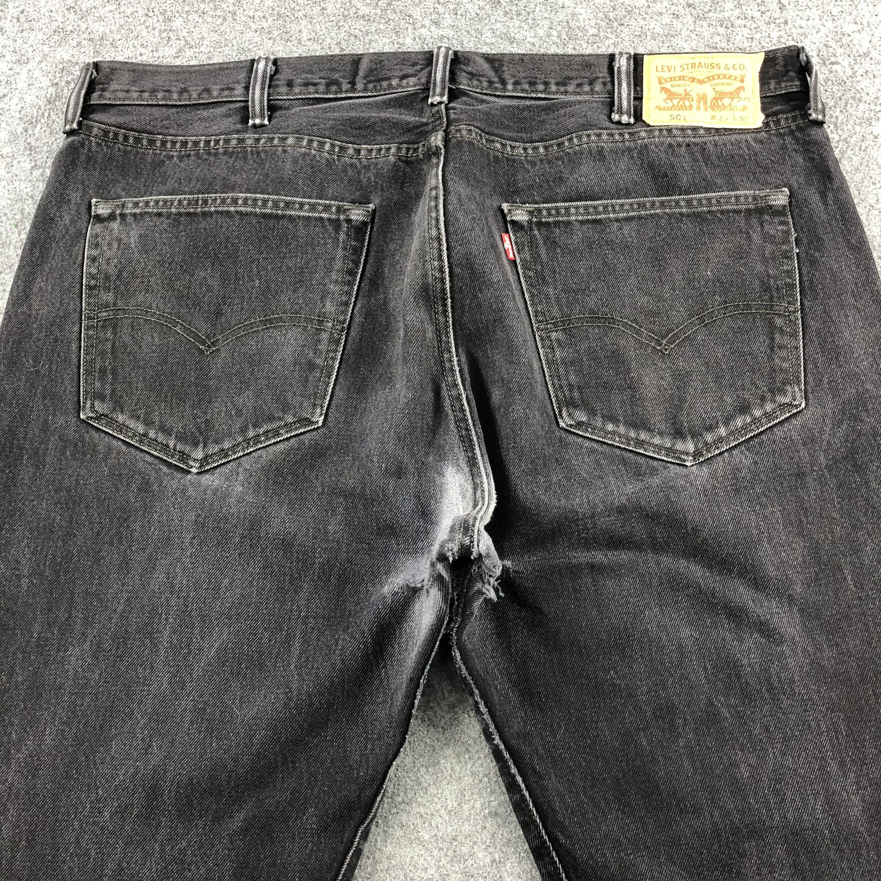 Levi's Vintage Distress Levis 501 Jeans-J1406 Size US 42 / EU 58 - 4 Thumbnail