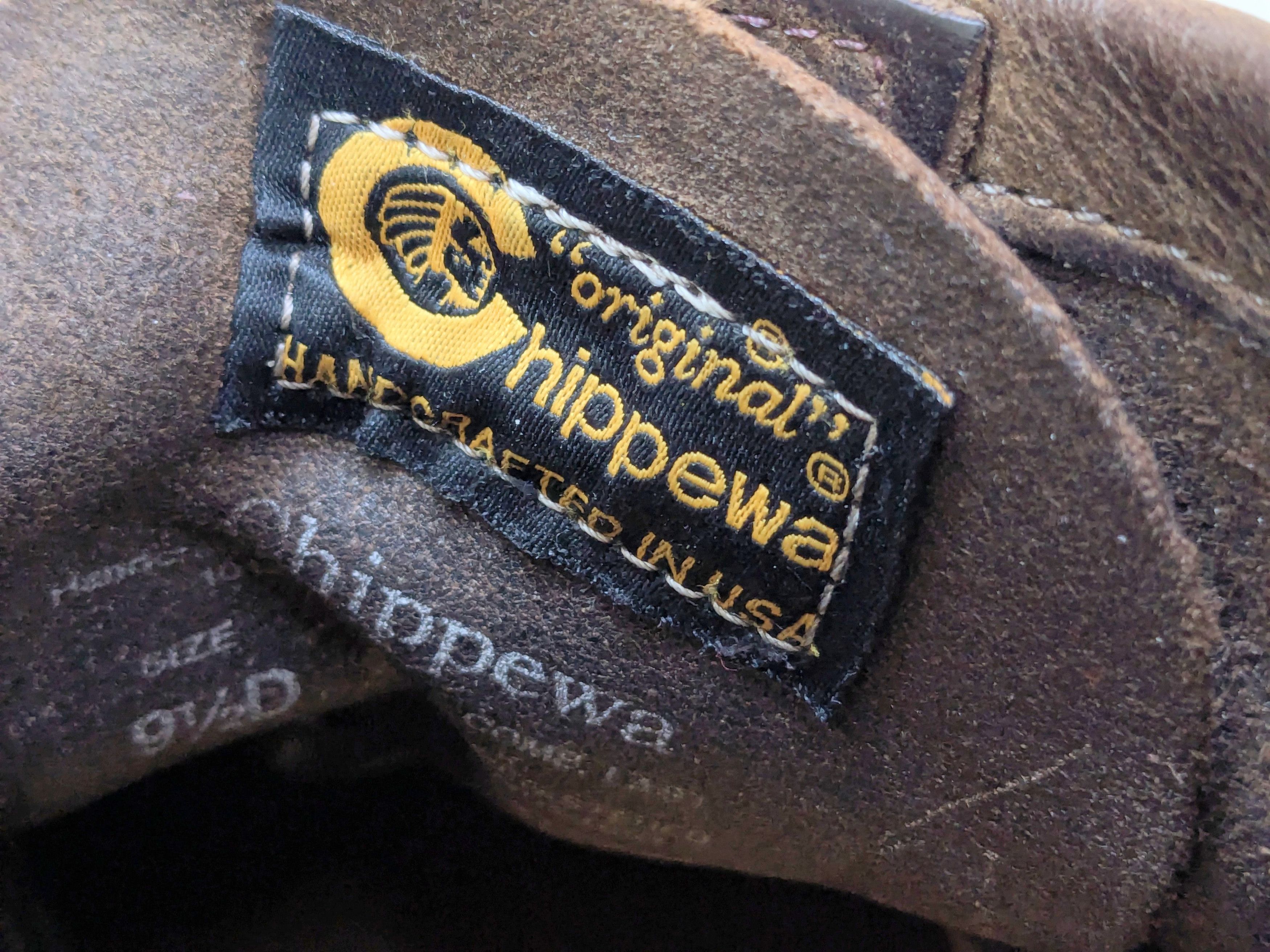 Chippewa × Vintage Chippewa Boots Brown 9.5 Leather Rubber Combat Work Vibram Size US 9.5 / EU 42-43 - 6 Thumbnail