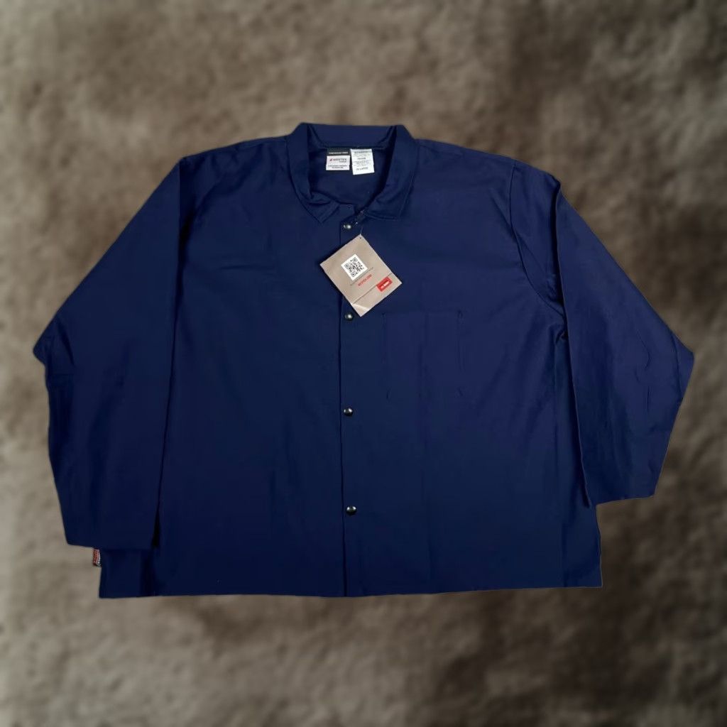Vintage Stanco Westex Indura Flame Resistant Shirt Mens 3XL Navy FR Work Snap Front Size US XXL / EU 58 / 5 - 1 Thumbnail