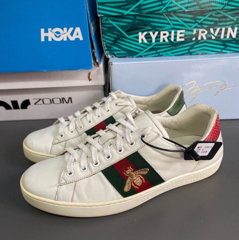 Gucci Gucci Ace Leather Fashion Sneakers for Men 0079 Size US 8.5 / EU 41-42 - 1 Thumbnail