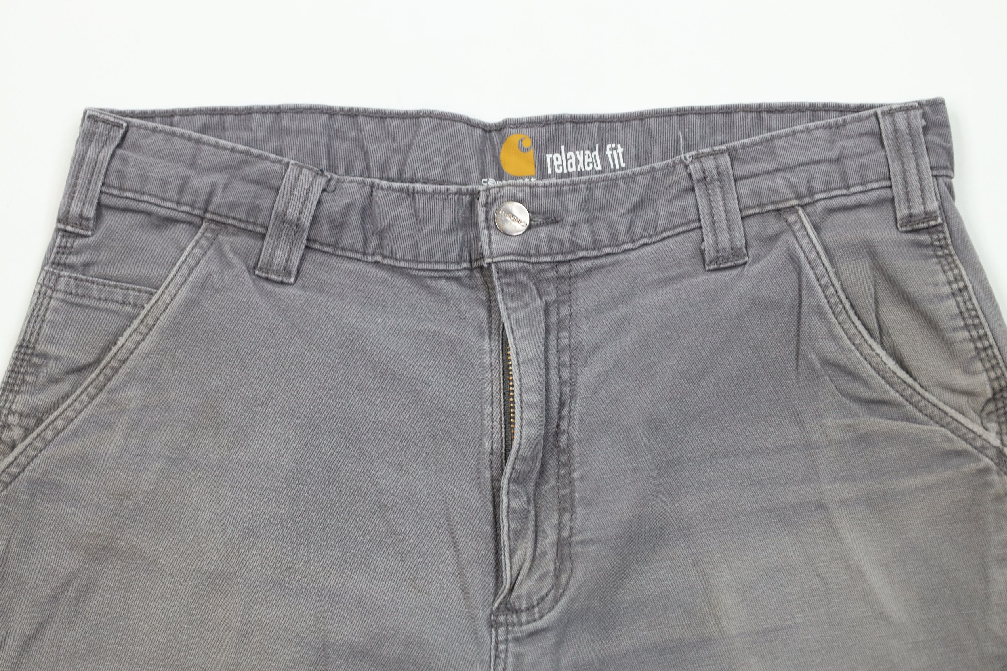 Carhartt Vintage Y2K Carhartt Spell Canvas Relaxed Fit Shorts Gray Size US 34 / EU 50 - 2 Thumbnail