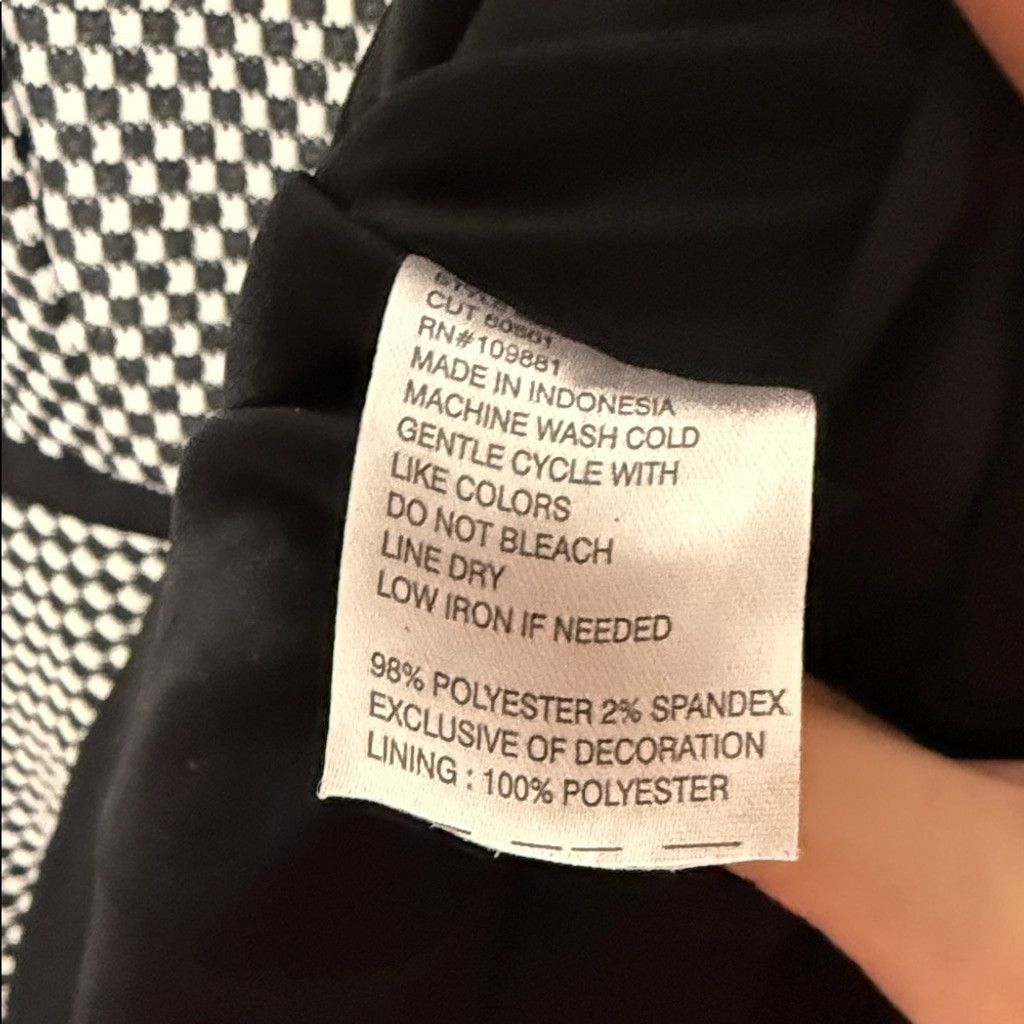 Oleg Cassini Oleg Cassini checkered sleeveless Aline black white dress 12 Size XL / US 12-14 / IT 48-50 - 7 Thumbnail