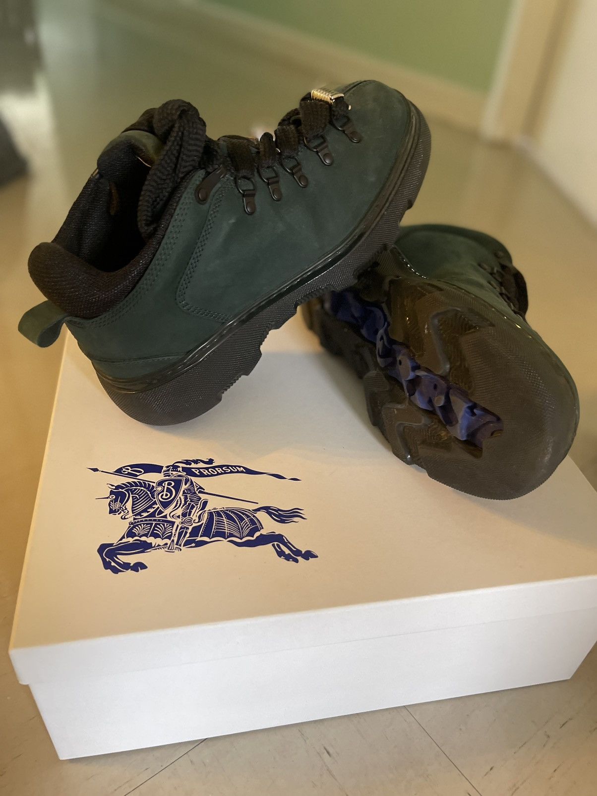 Burberry Burberry Dark Green Men’s Trek Boots Size 42 Size US 9.5 / EU 42-43 - 2 Thumbnail