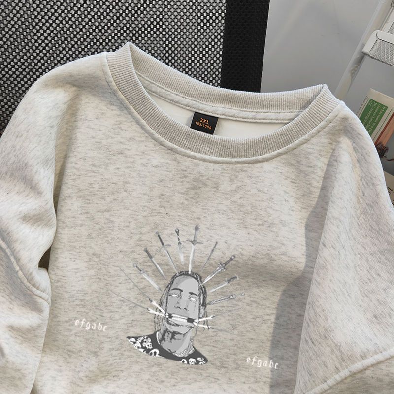 Japanese Brand × Vintage Japanese Letter Printed Round Neck Sweatshirt Size US XL / EU 56 / 4 - 3 Thumbnail