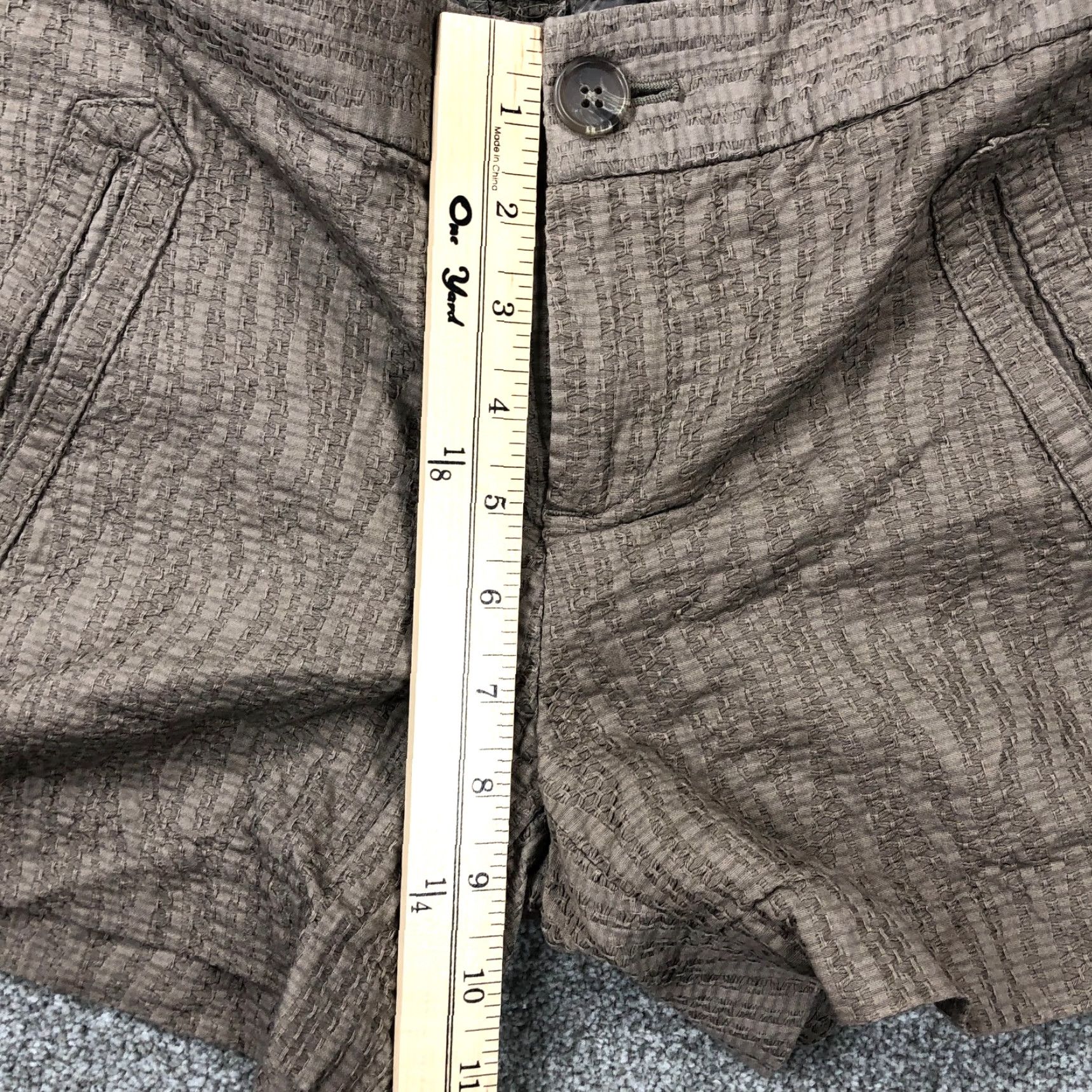 Banana Republic VINTAGE Banana Republic Chino Shorts Women 4 Tan Martin Flat Front Mid Rise Ladies 9" Size 27" / US 4 / IT 40 - 6 Thumbnail