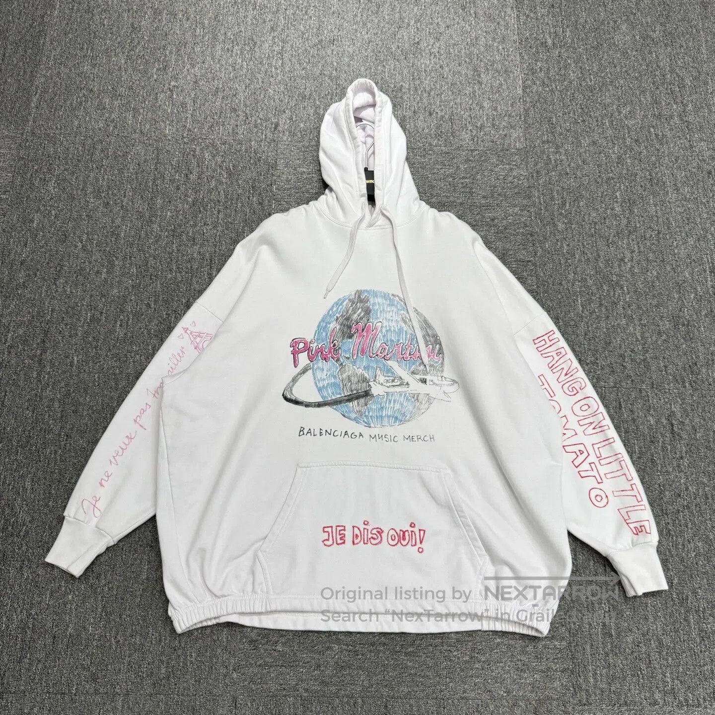 Balenciaga Balenciaga Graffiti letter-print hooded hoodie| Size US S / EU 44-46 / 1 - 1 Thumbnail