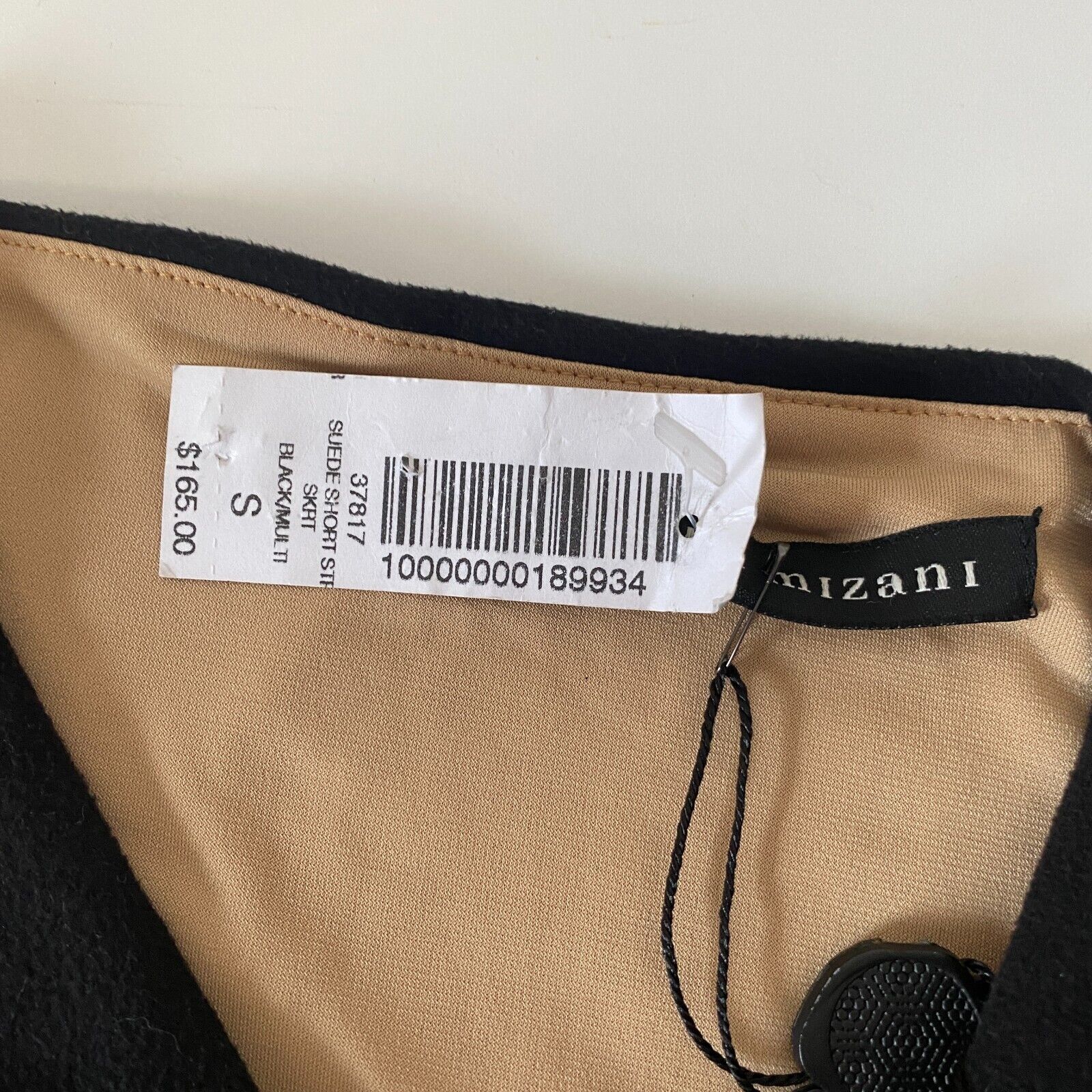 REVOLVE NWT Revolve Donna Mizani Black Suede Mesh Tan Lined Mini SM Size 27" / US 4 / IT 40 - 6 Thumbnail