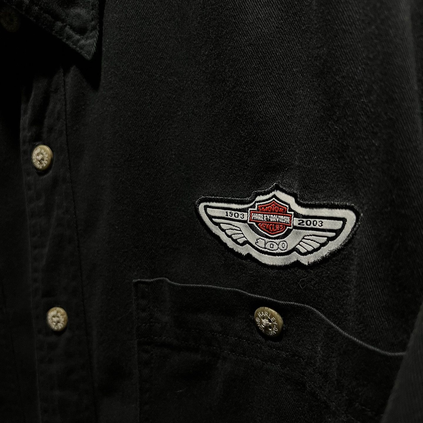 (SOLD OUT) Harley Davidson Short Sleeve Shirt Black