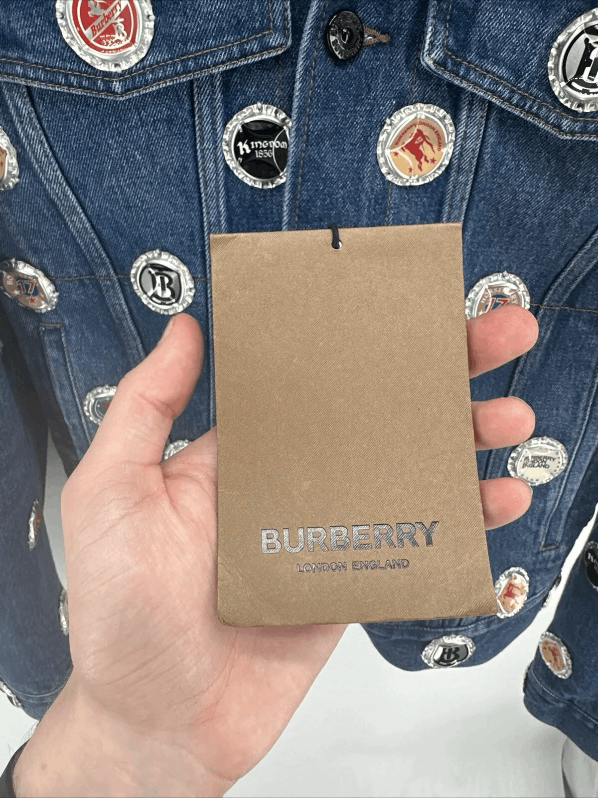 Burberry Burberry Bottle Cap Detail Denim Jacket Size 48 Size US M / EU 48-50 / 2 - 10 Thumbnail