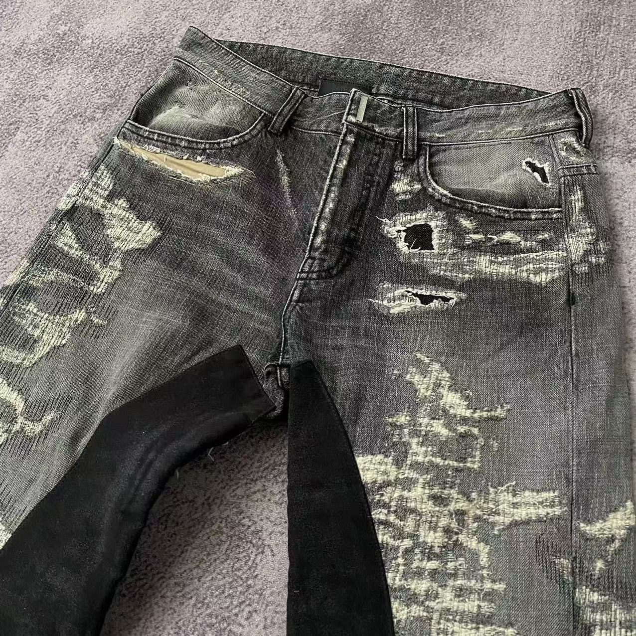 Givenchy Givenchy Matthew Williams Distressed Moleskin Boro Denim Size US 30 / EU 46 - 3 Thumbnail