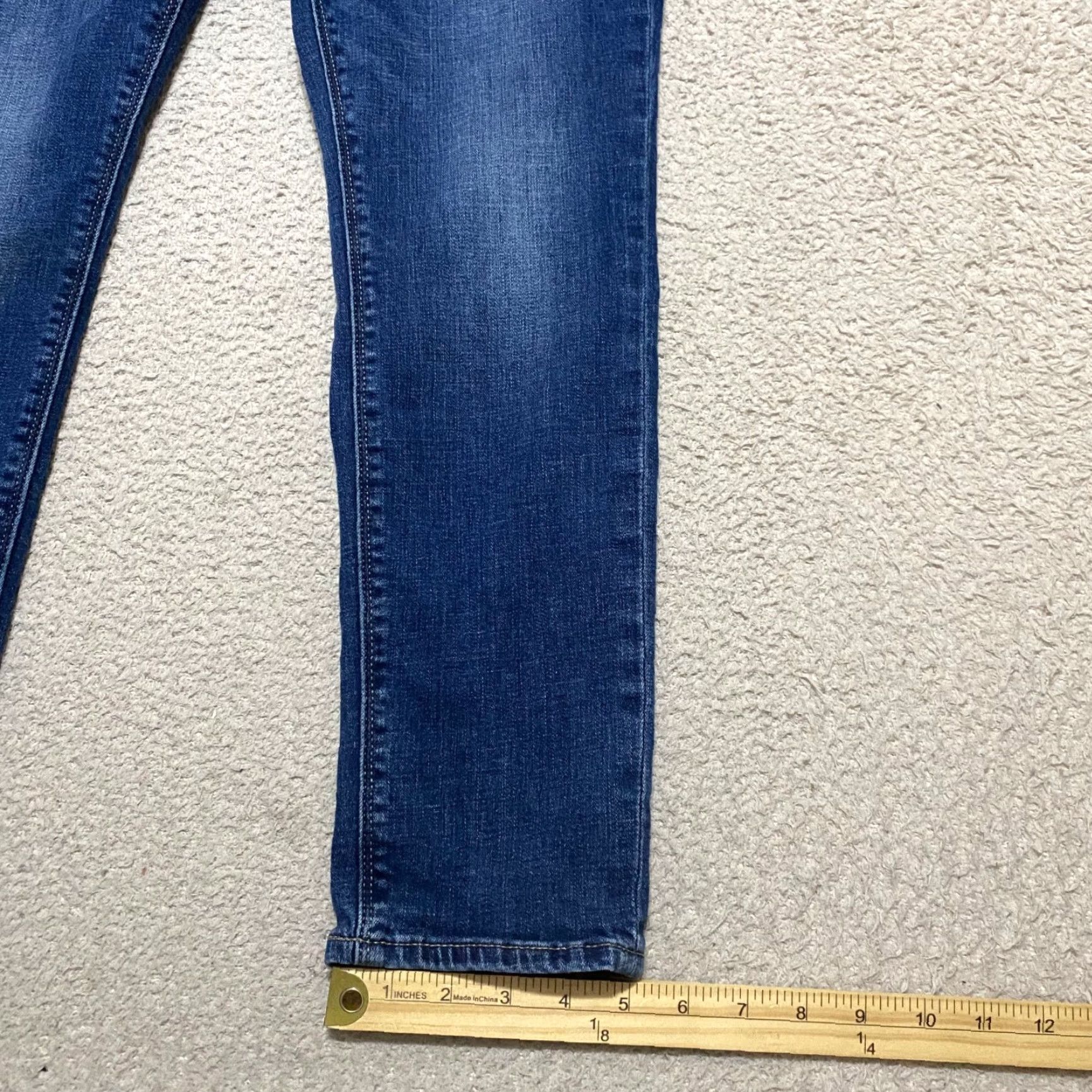 Lucky Brand Lucky Brand Jeans Womens 8 Blue Denim Dark Wash Skinny Crop Mid Rise 5-Pocket Stretch Inseam 25.5 Dark Wash Volume Lolita Skinny Boyfriend? Size 30" / US 8 / IT 44 - 5 Thumbnail