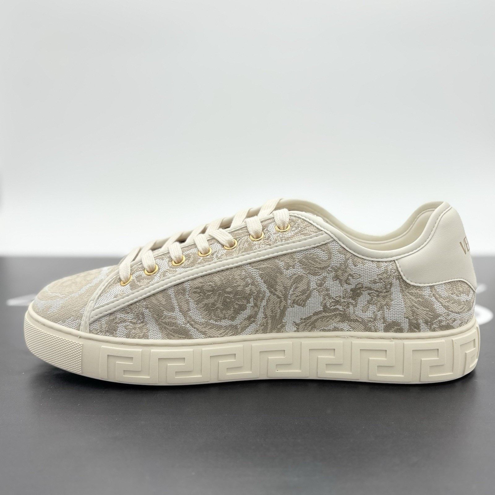 Versace Versace Barocco Greca Sneaker ' Beige Print ' | WORN ONCE! Size US 11 / EU 44 - 4 Thumbnail