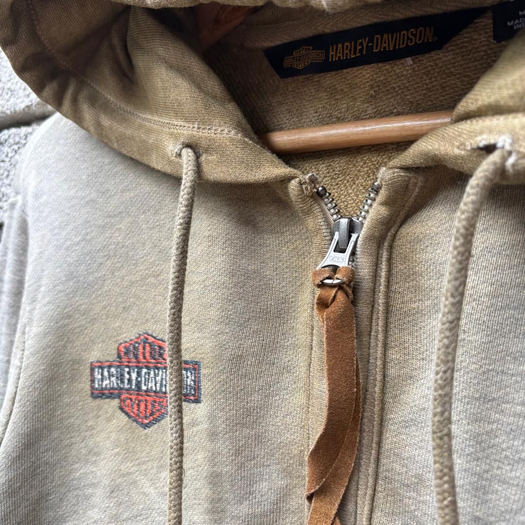 Harley Davidson Harley Davidson Full Zip Hoodie Rare Colour Size M / US 6-8 / IT 42-44 - 4 Thumbnail