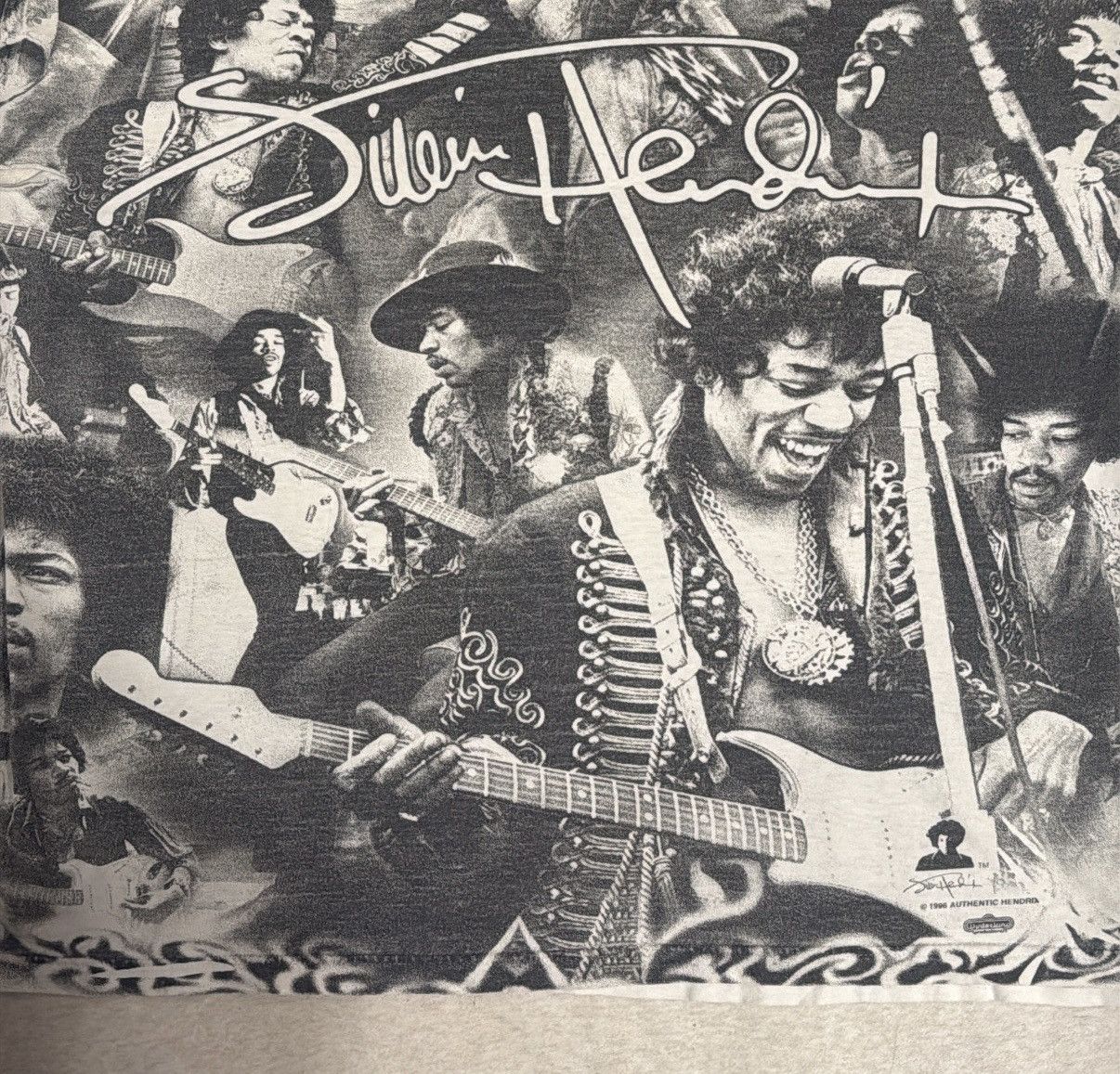 Jimi Hendrix Vintage 1996 Jimi Hendrix AOP T-shirt Large Grail! Size US L / EU 52-54 / 3 - 2 Thumbnail