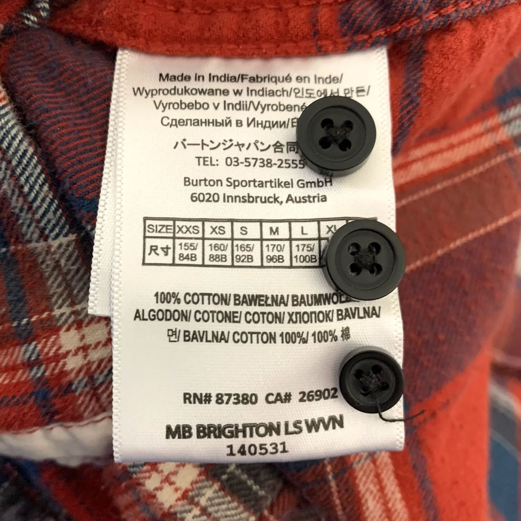 Burton Burton Flannel Shirt Mens Medium Flap Pockets Outdoors Snow Hiking Durable Size US M / EU 48-50 / 2 - 4 Thumbnail