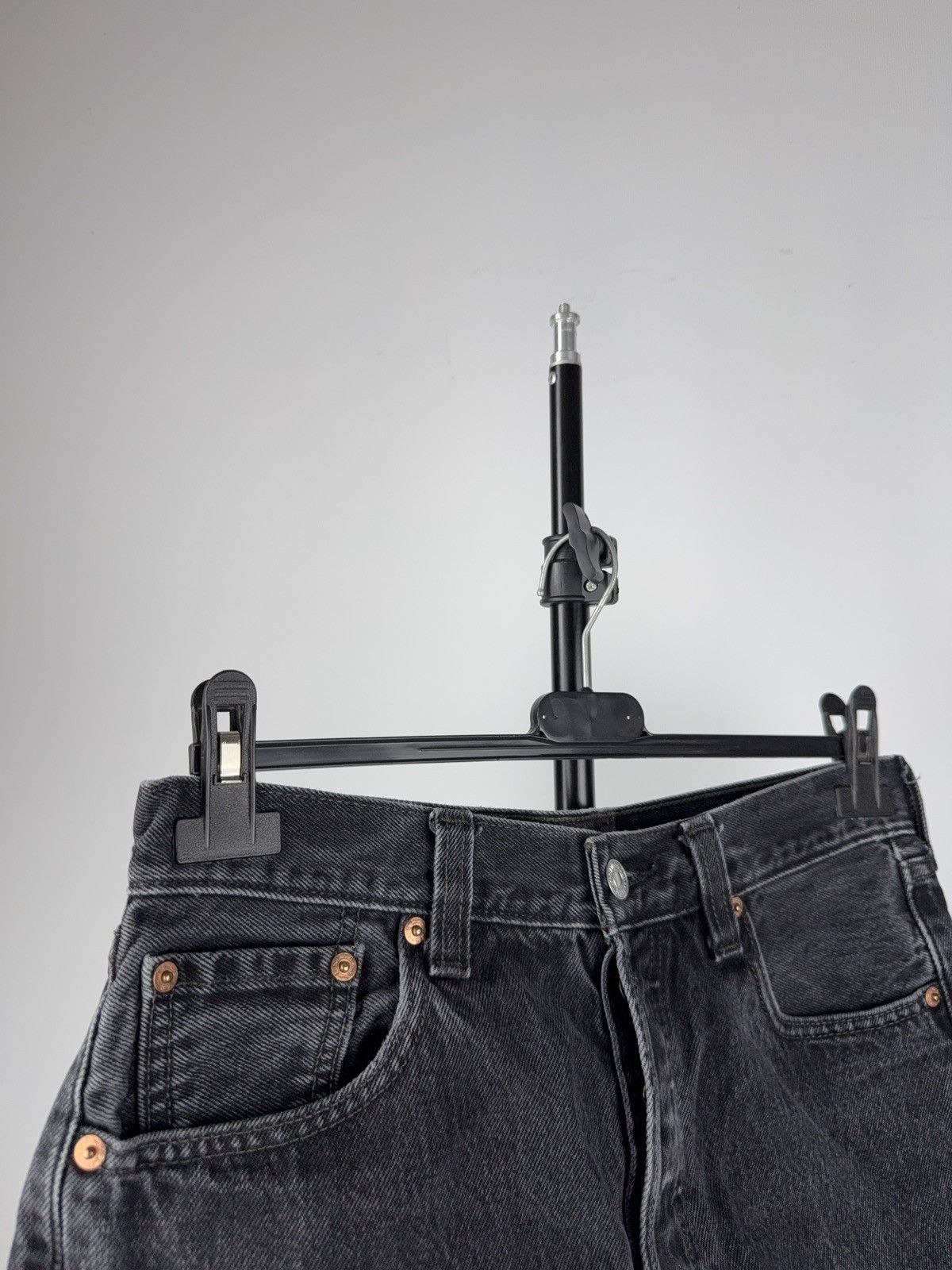 Levi's × Levi's Vintage Clothing × Vintage Vintage Levi’s 501 Black Denim Cutoff Shorts W30 Custom Size 30" / US 8 / IT 44 - 2 Thumbnail