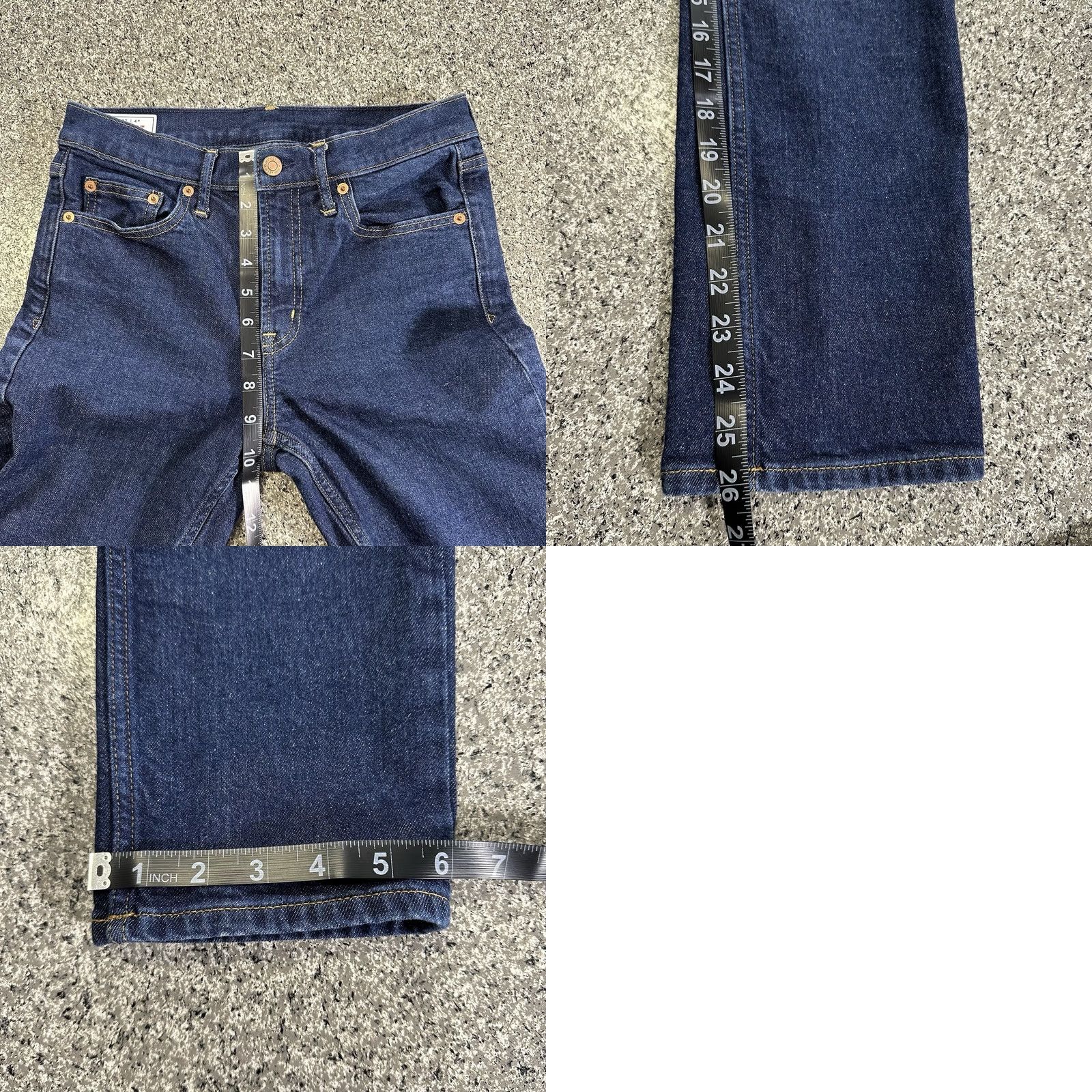 Gap Gap Jeans Womens 4 Slim Mid Rise Ankle Denim 27x26 Regular Blue 98% Cotton 2% Spandex 5-Pocket Womens Jeans 90s Style? No Size 27" / US 4 / IT 40 - 8 Thumbnail