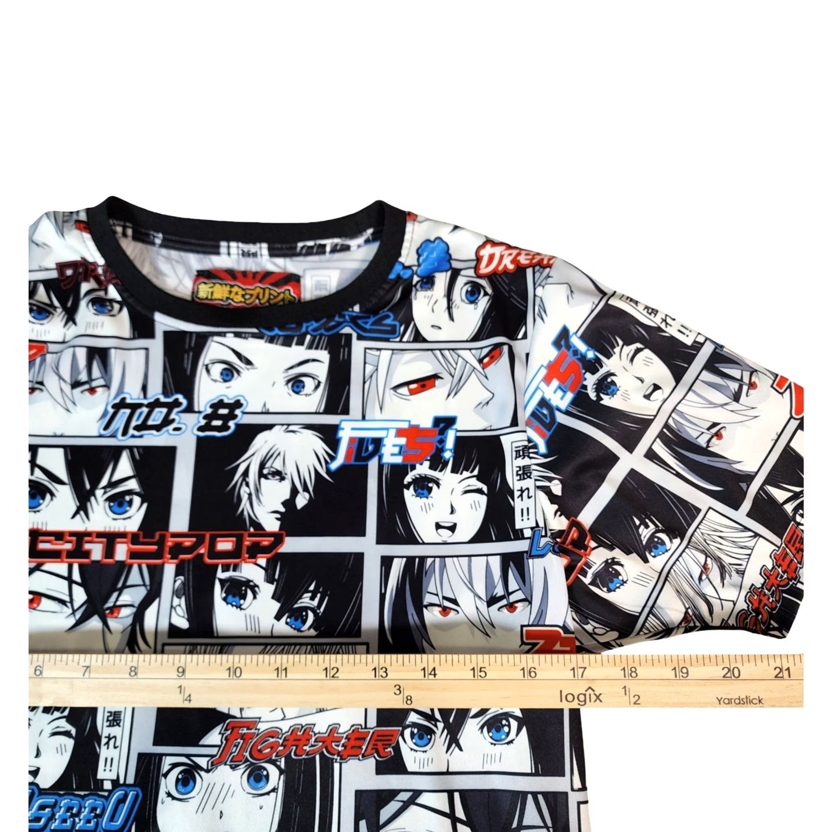CO Drill Clothing Co Anime Manga Panel All Over Print T-Shirt Mens S City Pop Size US S / EU 44-46 / 1 - 5 Thumbnail