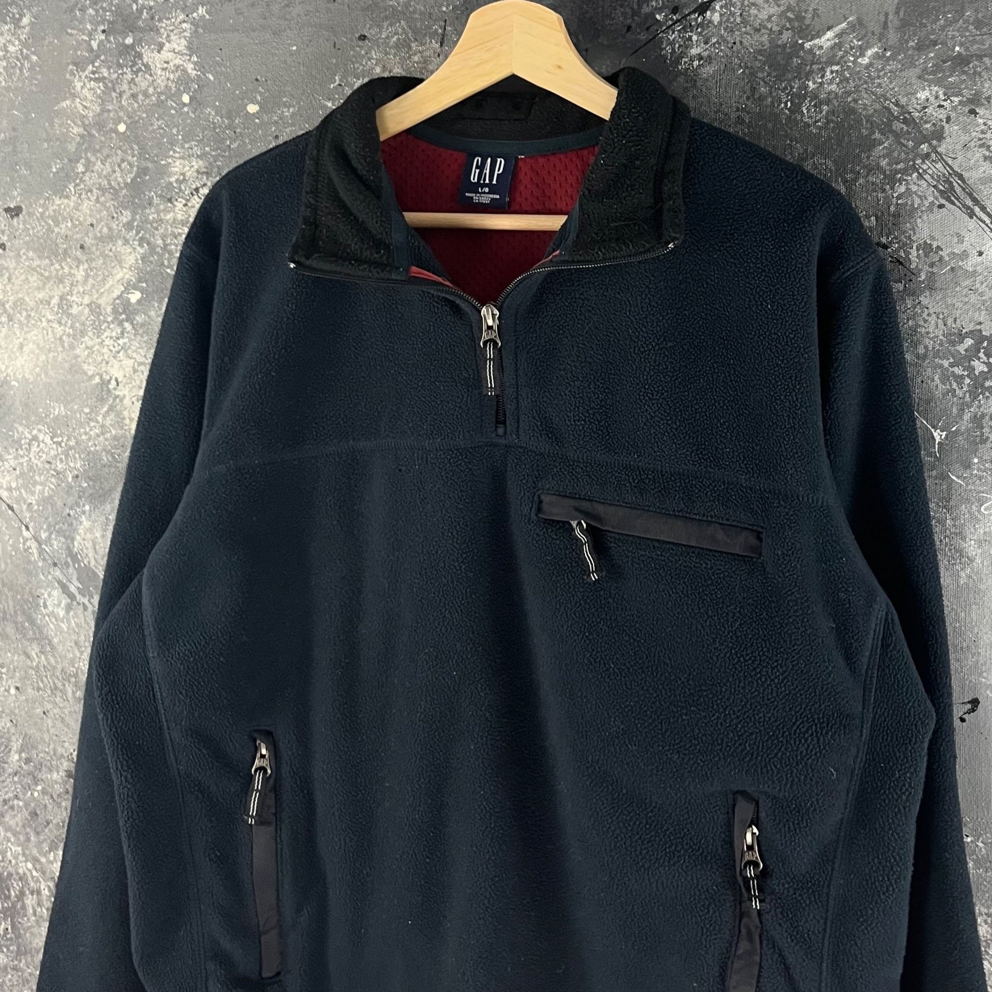 Gap × Vintage Vintage Y2K Gap fleece Size US L / EU 52-54 / 3 - 2 Thumbnail