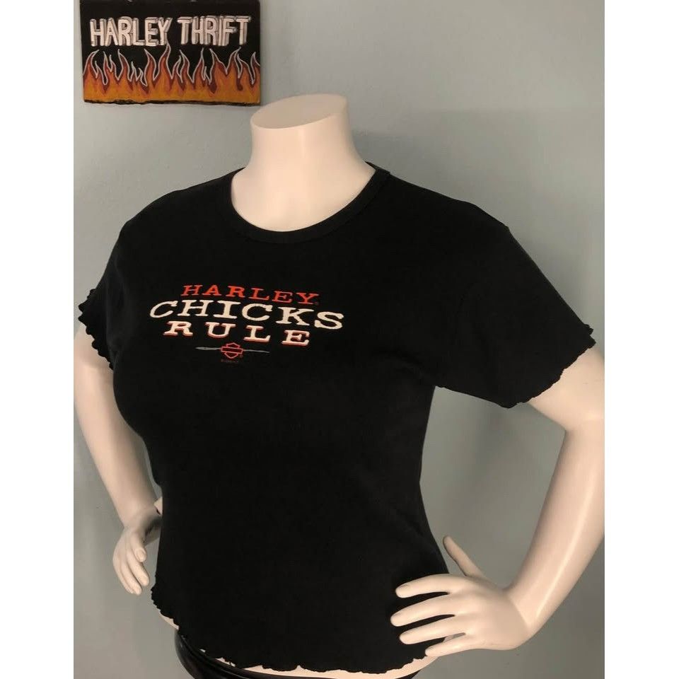 Harley Davidson × Vintage VTG 2000 Harley Davidson T-shirt XL Women 25 Years Old Size XL / US 12-14 / IT 48-50 - 1 Thumbnail