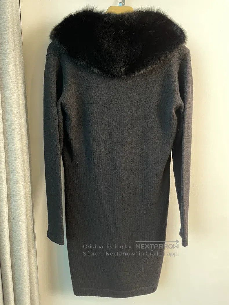 Versace Versace Black fox fur knitted coat Size S / US 4 / IT 40 - 5 Thumbnail
