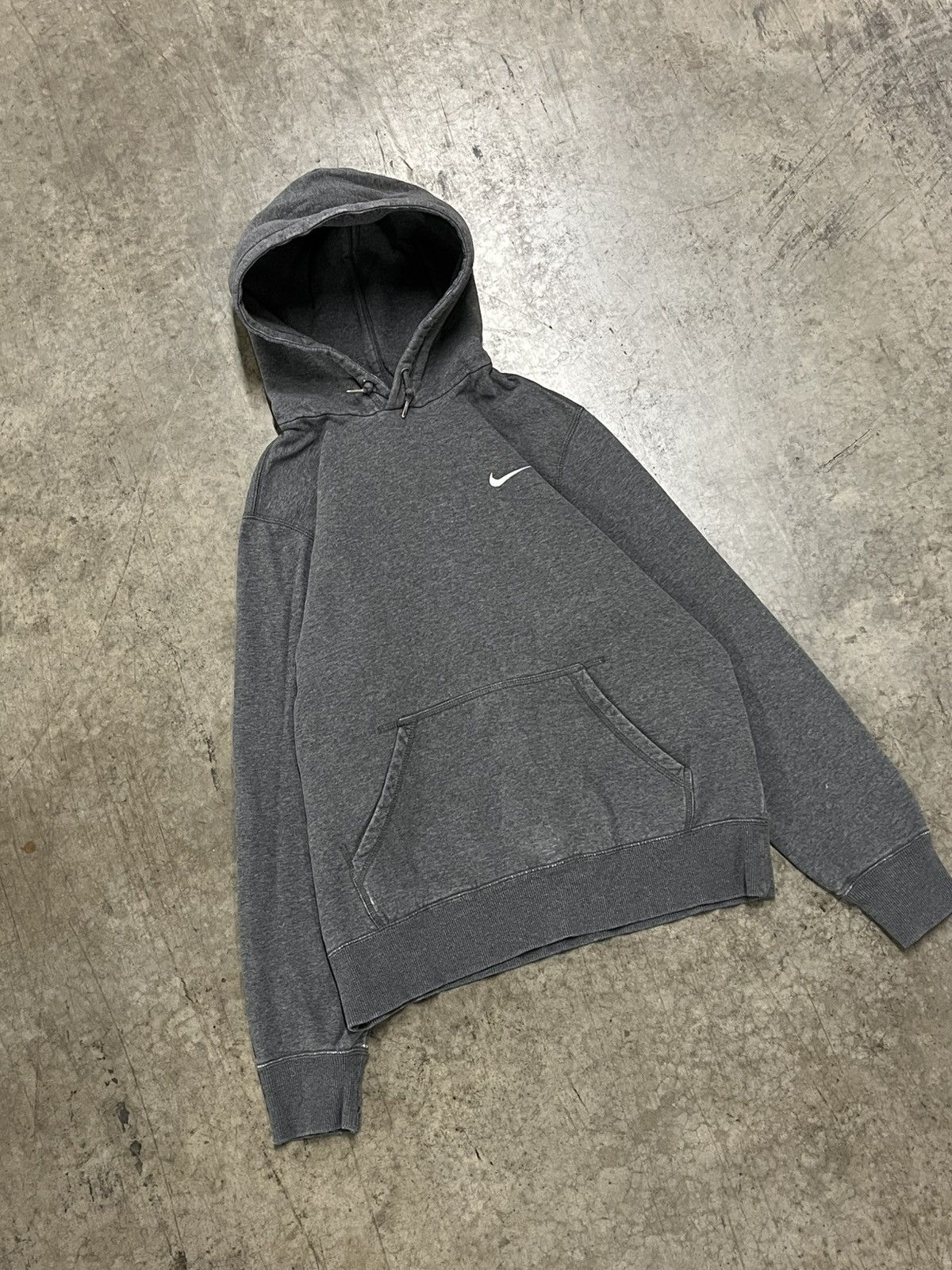 Nike × Vintage Nike vintage essential gray swoosh hoodie streetwear hype Size US M / EU 48-50 / 2 - 1 Thumbnail