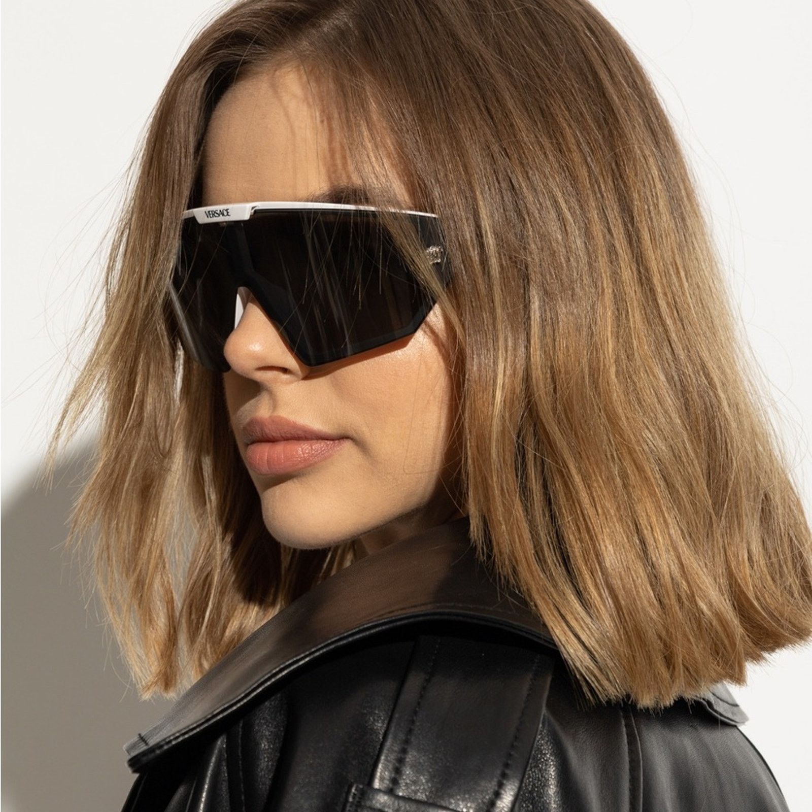 Versace VERSACE VE4461 White Dark Grey with clip on Grey Extra Lens Size ONE SIZE - 2 Thumbnail