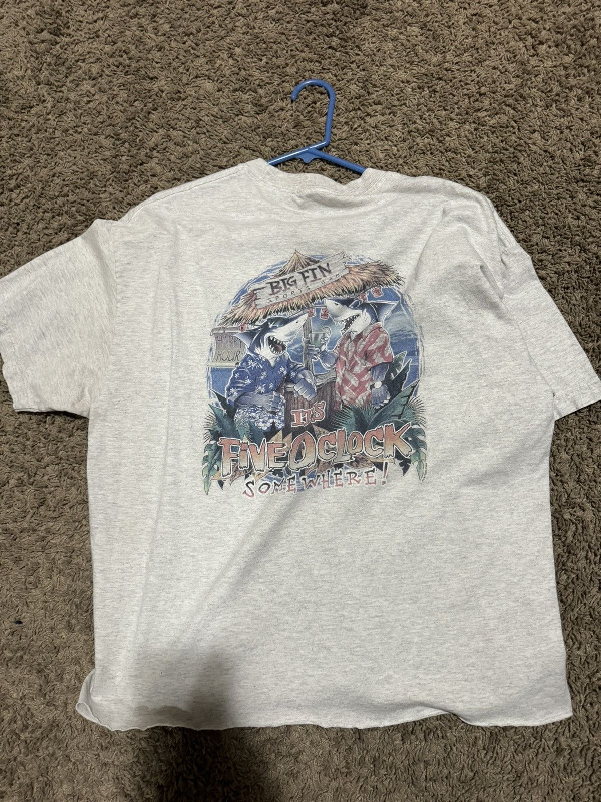 Vintage vintage shark shirt Size US XL / EU 56 / 4 - 1 Thumbnail