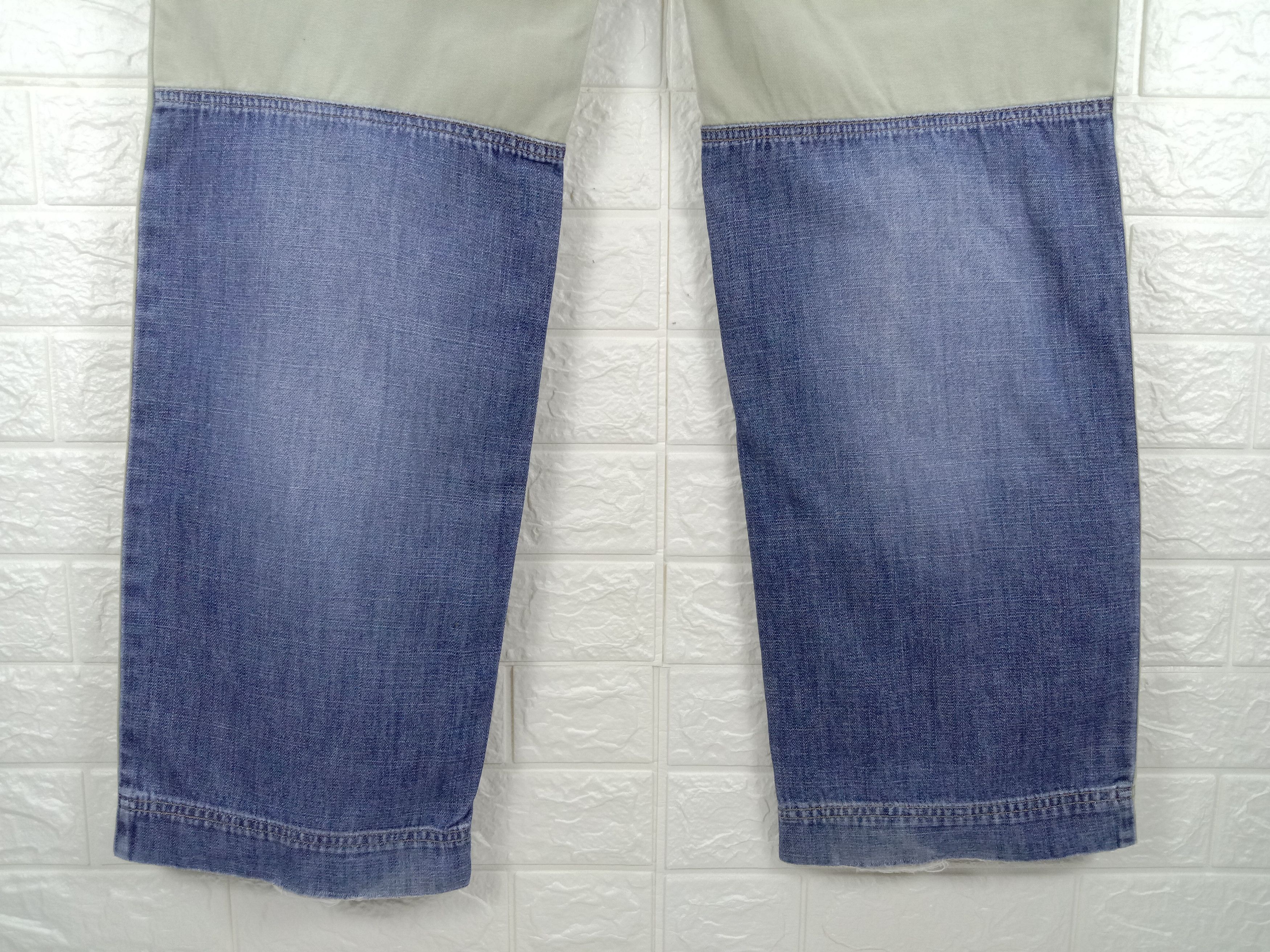 Japanese Brand Japanese Hybrid Mogul Special Unit Two Tone Jeans Size US 34 / EU 50 - 4 Thumbnail