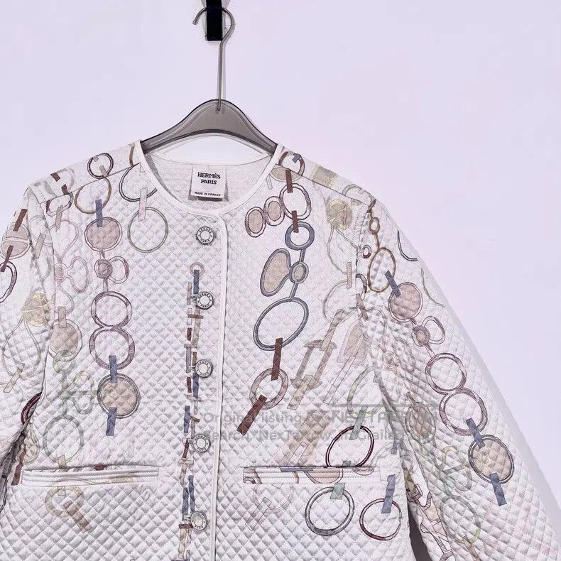 Hermes Hermes FW23 Rotating Rhythm Silk Jacket Size XS / US 0-2 / IT 36-38 - 4 Thumbnail