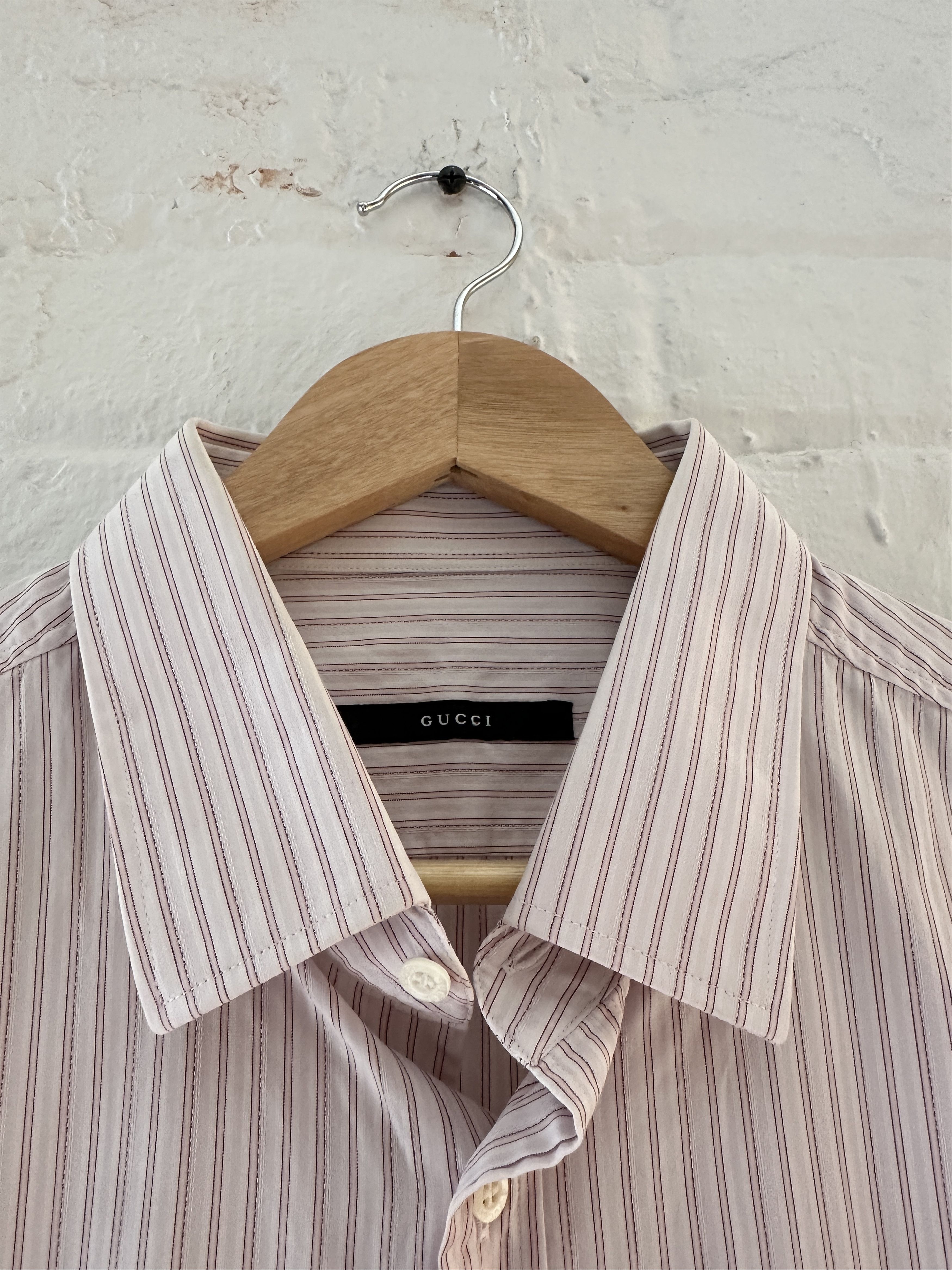 Gucci Gucci by Tom Ford Striped Button Up Shirt Size US M / EU 48-50 / 2 - 2 Thumbnail