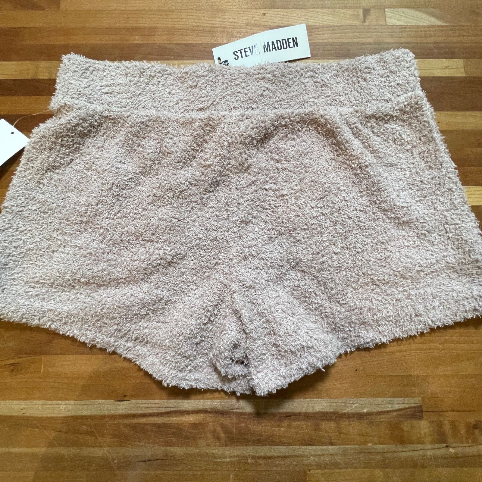 Steve Madden Steve Madden Women's Chenille Sleep Shorts bark(tan) small Size 27" / US 4 / IT 40 - 2 Thumbnail