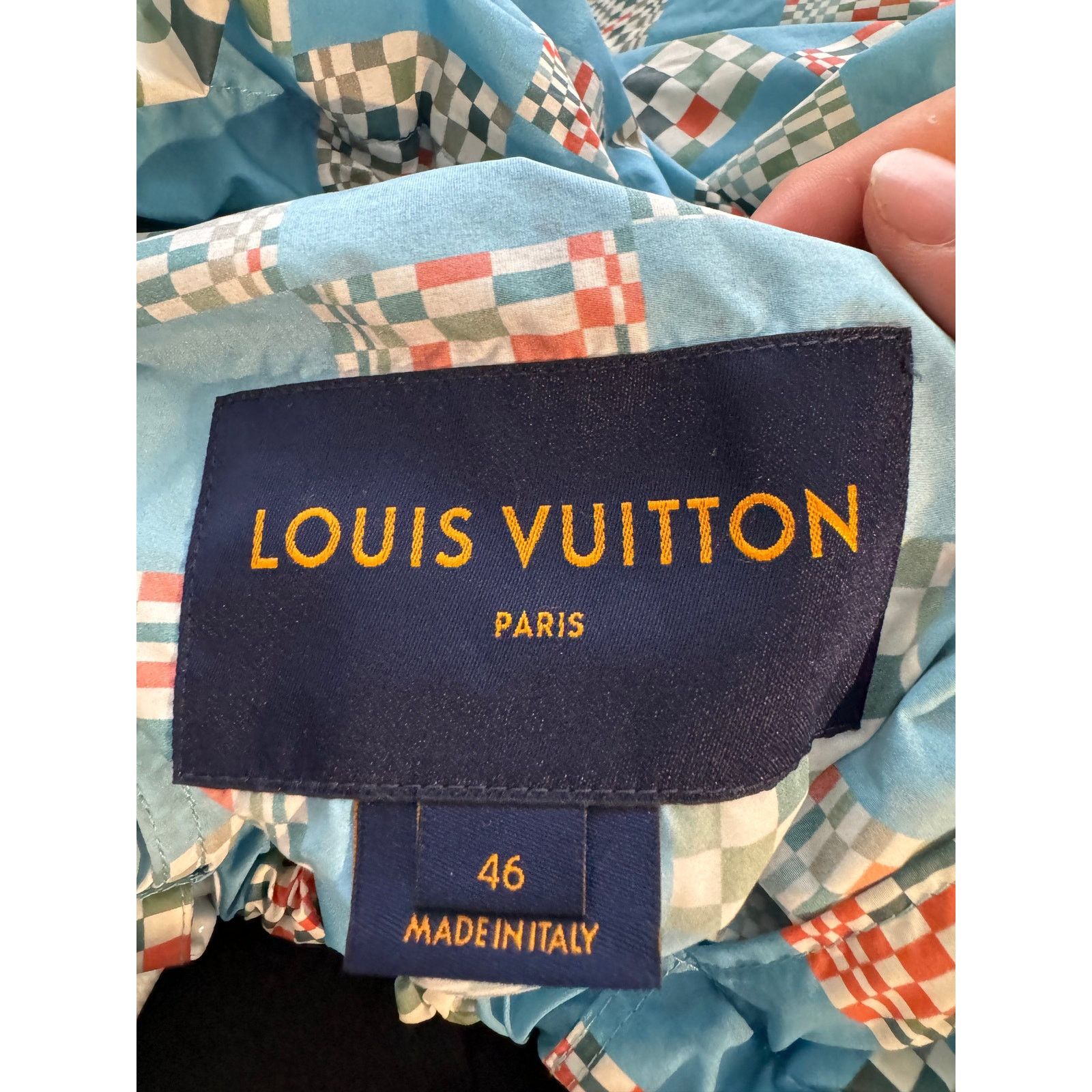 Louis Vuitton LV Damier Multicolored Jacket Used 46 (XXL) Size US XXL / EU 58 / 5 - 3 Thumbnail