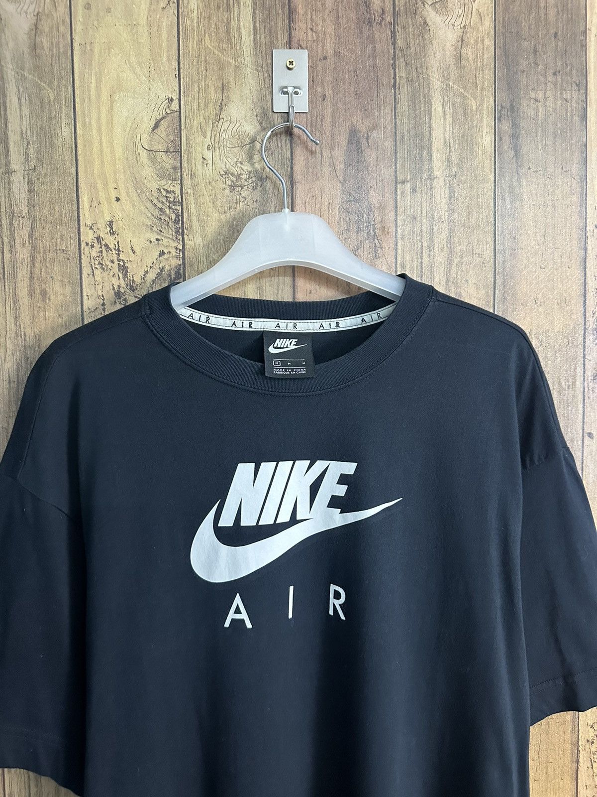 Nike Nike Air Baggy Boxy Black TShirt A396 Size US M / EU 48-50 / 2 - 2 Thumbnail