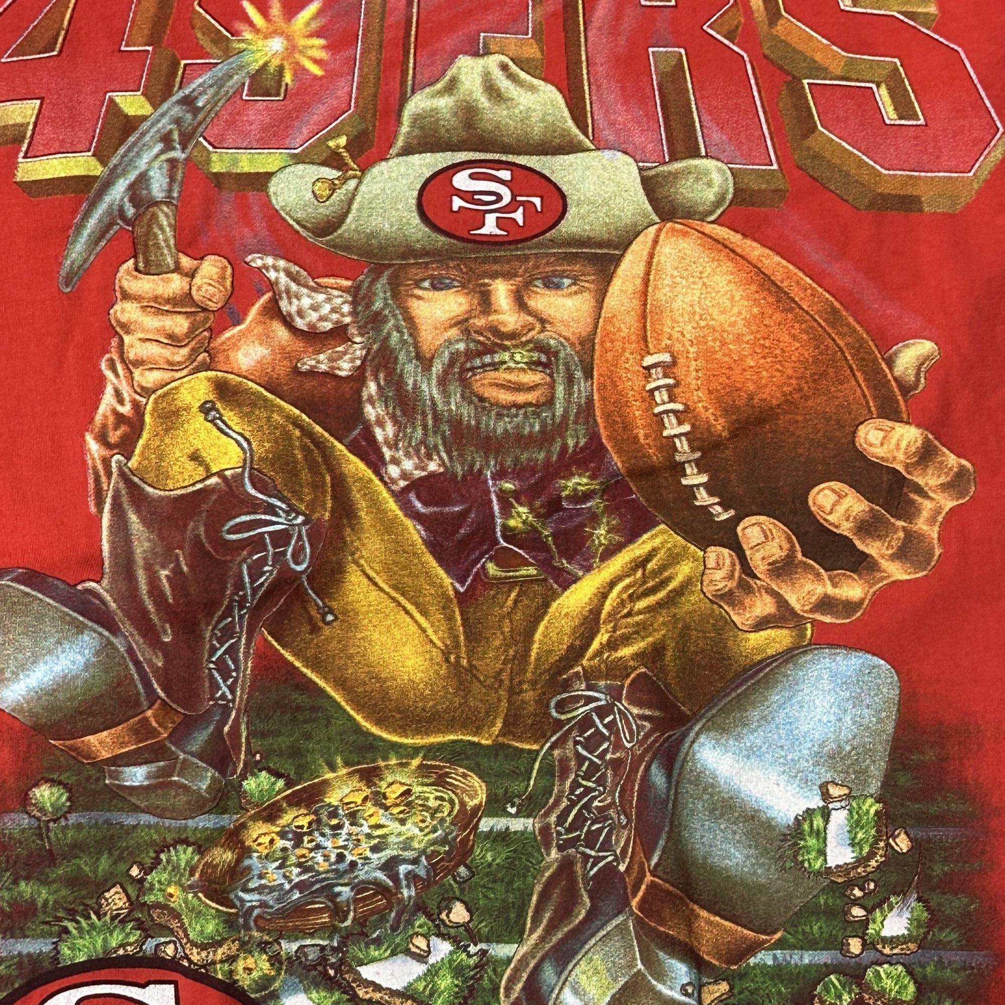Salem Sportswear Vintage Salem San Francisco 49ers Graphic Football T-Shirt Size M Size US M / EU 48-50 / 2 - 2 Thumbnail