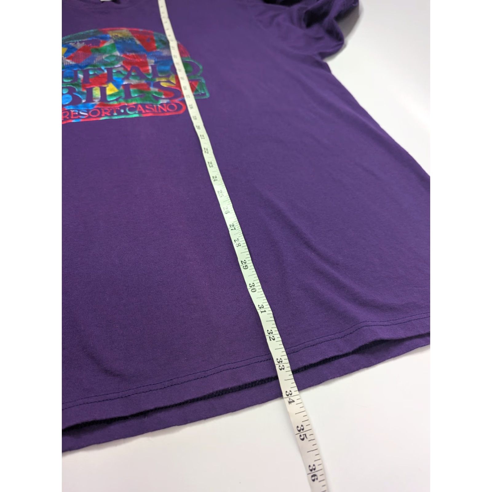 Jerzees VINTAGE Buffalo Bills Resort Casino Promo T-Shirt 2XL Purple Jerzees Short Sleeve Graphic Tee Mens Size US XXL / EU 58 / 5 - 6 Thumbnail