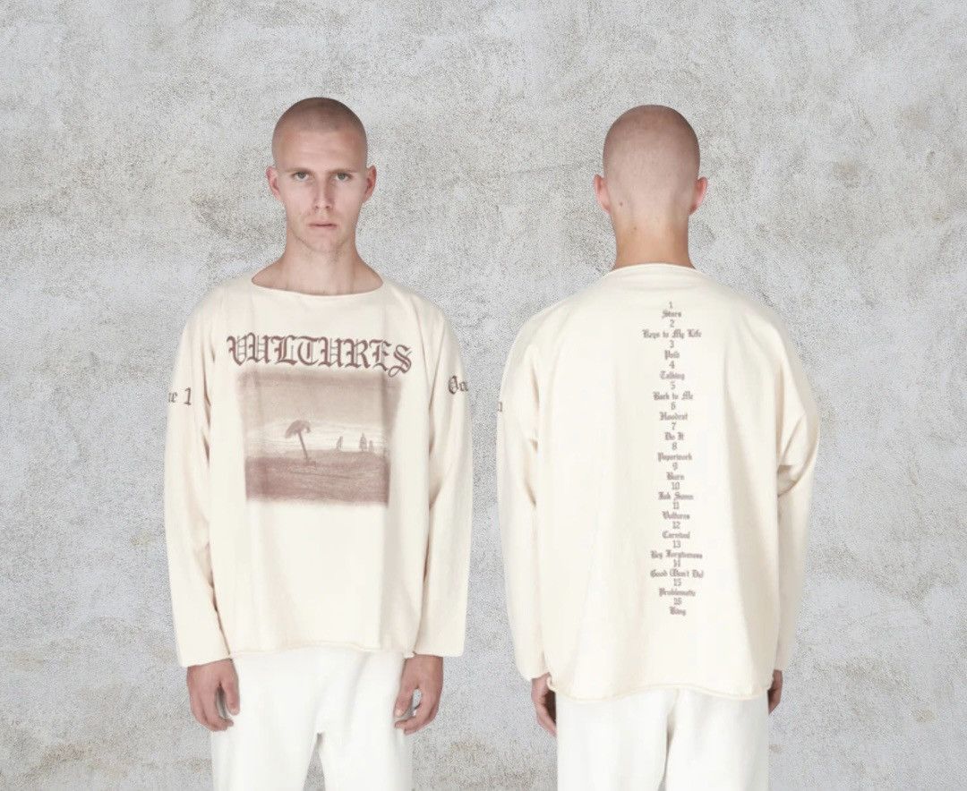 Kanye West Yeezy vultures long sleeve t shirt size 2 Size US L / EU 52-54 / 3 - 4 Thumbnail