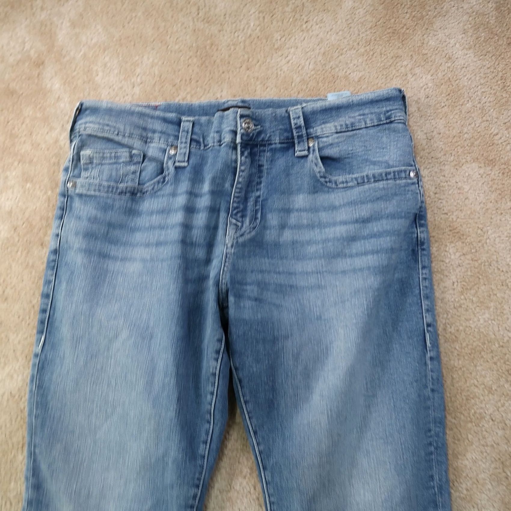 True Religion TRUE RELIGION Ricky Relaxed Straight Jeans Men 38x32 Blue Denim New with Tags Relaxed Straight Jeans 38x32 Men Blue Denim (N/A) Size US 38 / EU 54 - 2 Thumbnail
