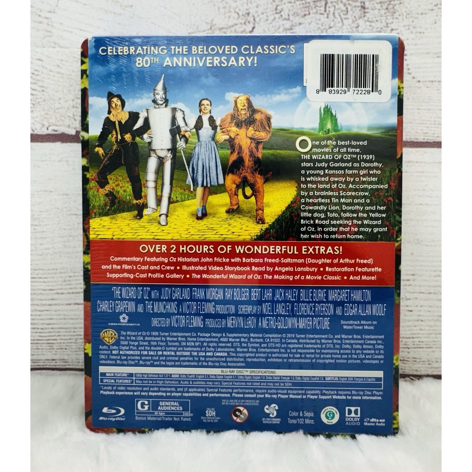 Disney The Wizard of Oz 80th Anniversary Blu-Ray + DVD Steelbook Ne Size ONE SIZE - 2 Thumbnail