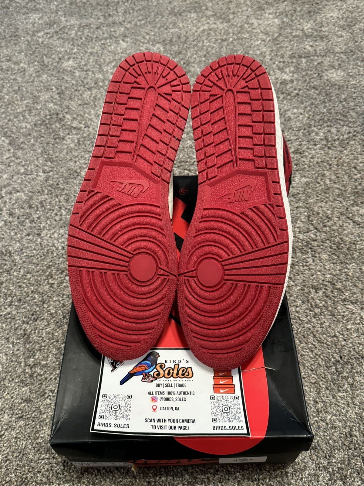 Jordan Brand Jordan 1 bred toe size 14 Size US 14 / EU 47 - 5 Thumbnail