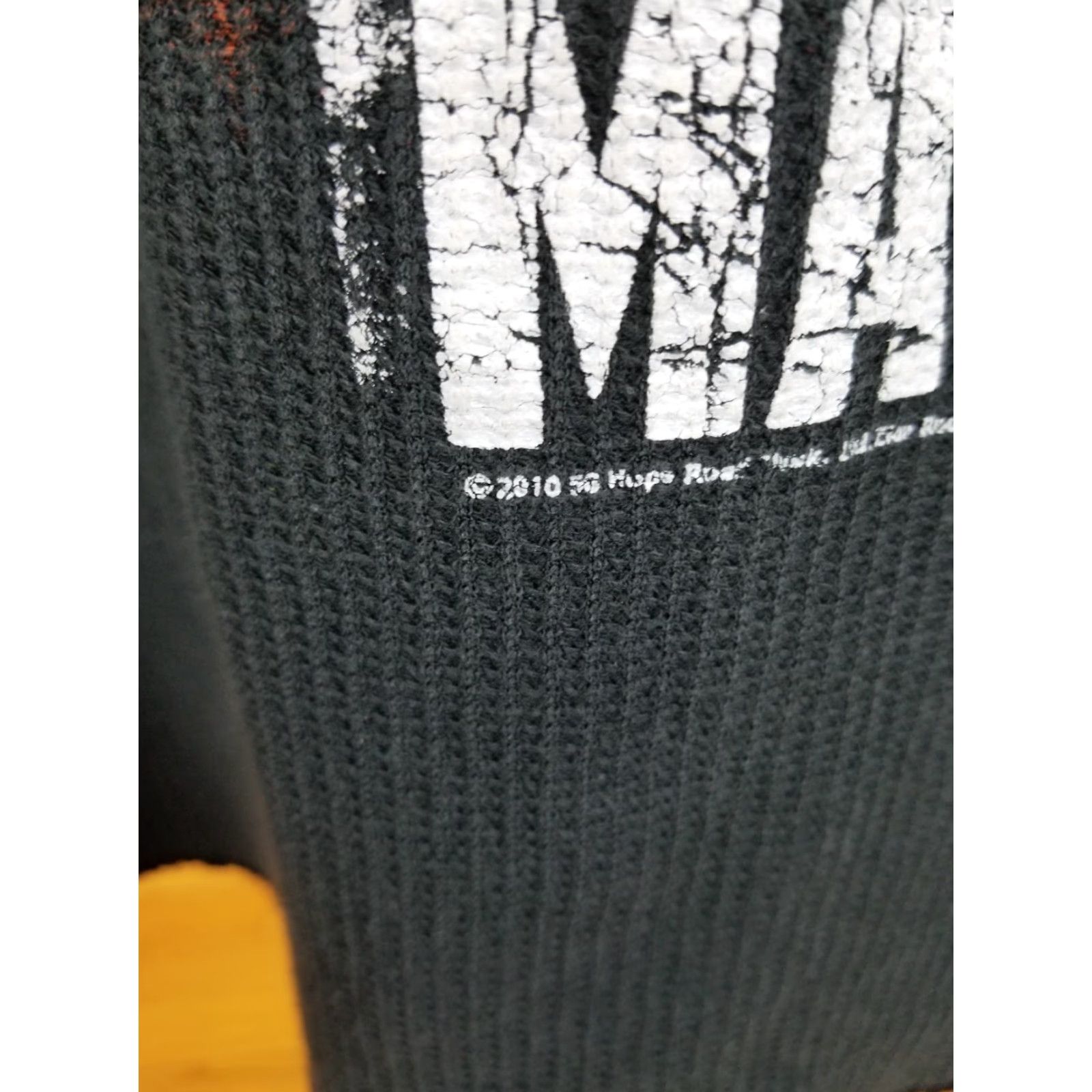 Vintage VINTAGE BOB MARLEY RAGGAE SHIRT T-Shirt LONG SLEEVE THERMAL Lined HOODED XLARGE BLACK Mens XL 18 18 27 29 INCH Size US XL / EU 56 / 4 - 4 Thumbnail