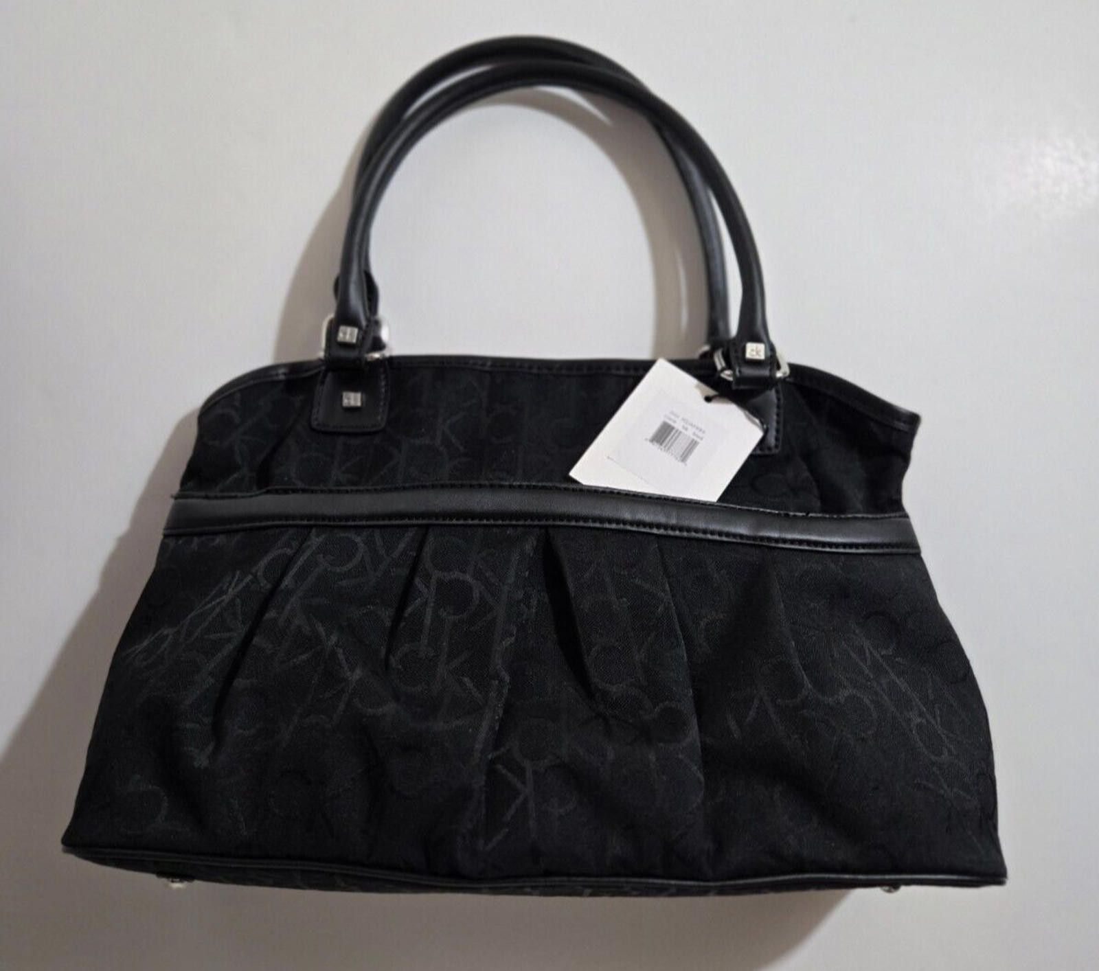 Calvin Klein Calvin Klein Purse Handbag Signature Logo Monogram Black NEW Size ONE SIZE - 1 Thumbnail
