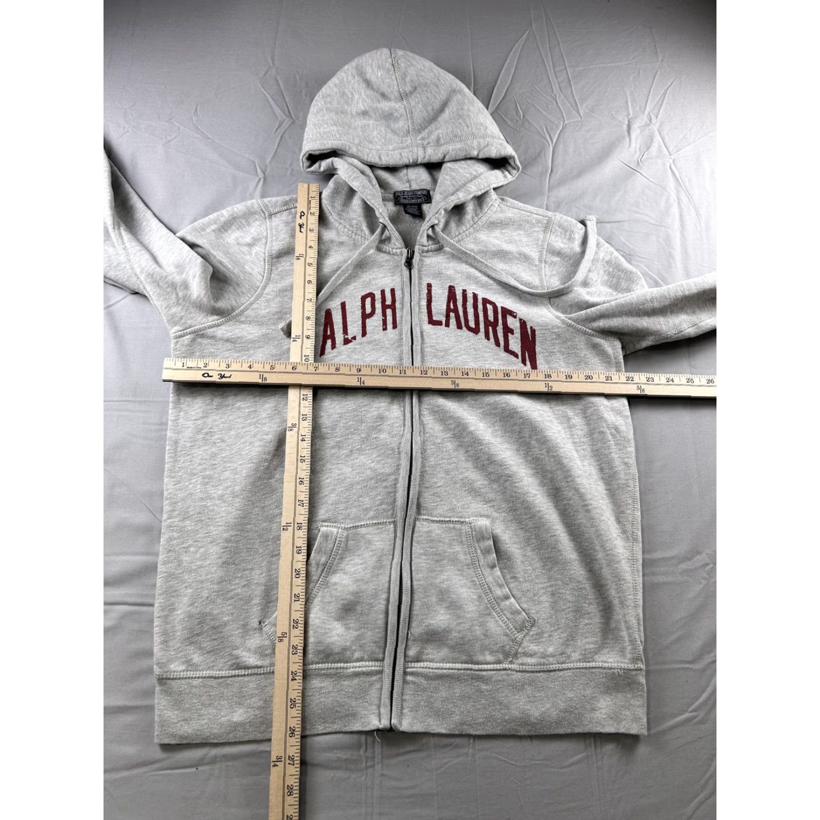 Polo Ralph Lauren Polo Ralph Lauren Hoodie Womens XL Gray Full Zip Fleece Sweatshirt Graphic Print Hooded Pockets XL Womens Gray Polo Jeans Company Logo Zipper Size XL / US 12-14 / IT 48-50 - 5 Thumbnail