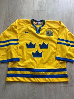 Vintage Nike Team USA IIHF Hockey Jersey Blue Large