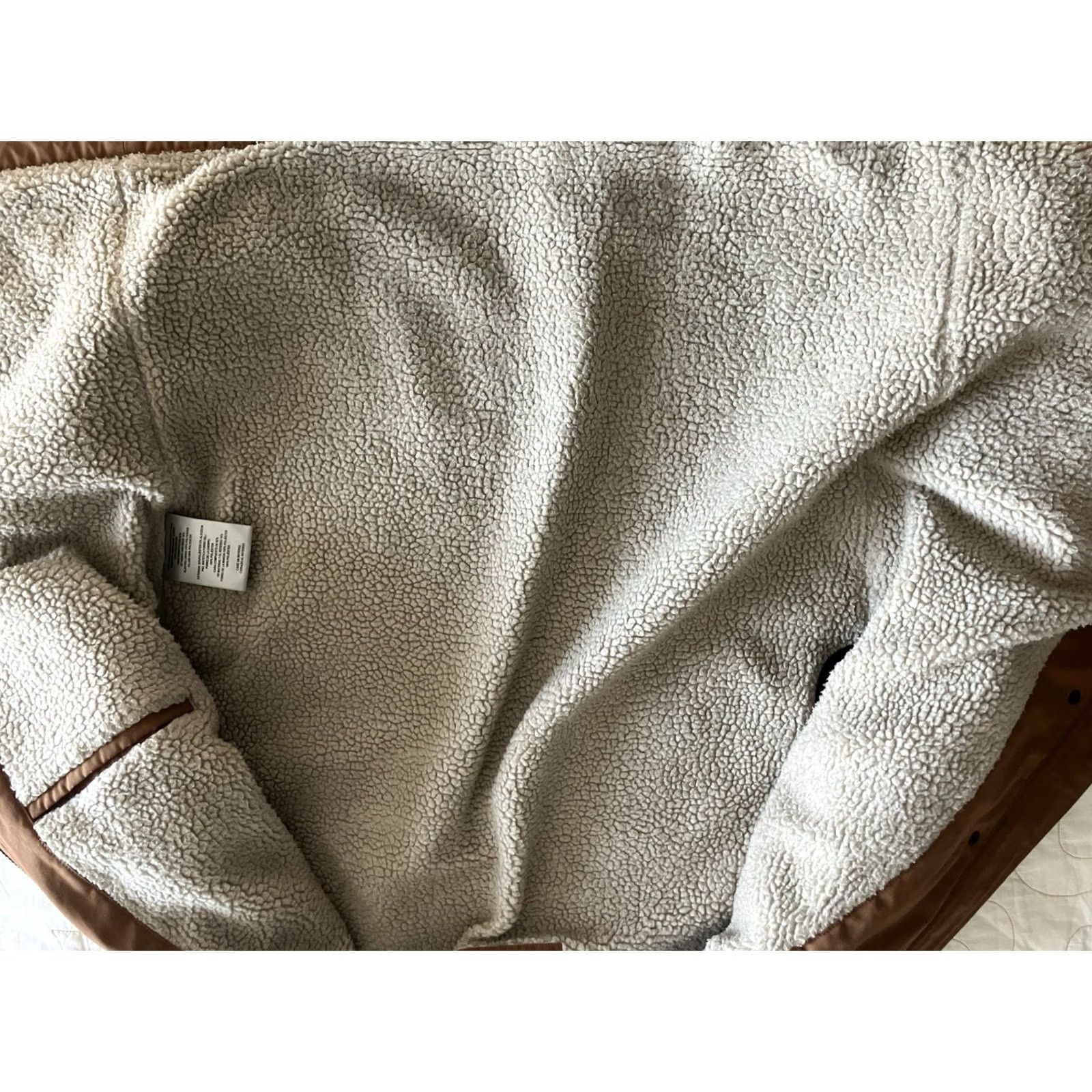 Levi's Levi's Men's Parka Jacket Shirt Chore Hooded Lined Arctica Arctic Cloth Sherpa zip Snap Zip Full Zip Weather Resistant 56" Chest Medium Brown Size US M / EU 48-50 / 2 - 6 Thumbnail