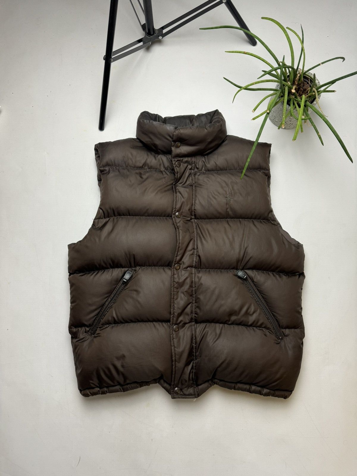 Polo Ralph Lauren × Vintage Rare vintage Polo Ralph Lauren vest brown lampo y2k Size US L / EU 52-54 / 3 - 1 Thumbnail