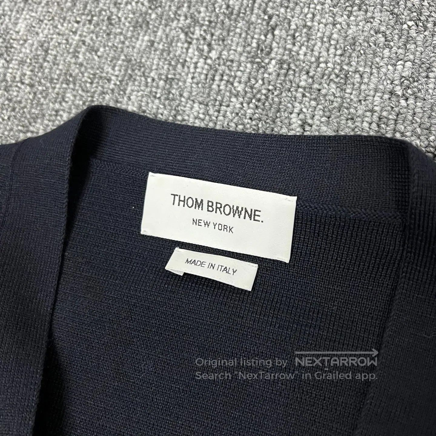 Thom Browne Thom Browne Four stripes; long knit cardigan| Size US M / EU 48-50 / 2 - 5 Thumbnail