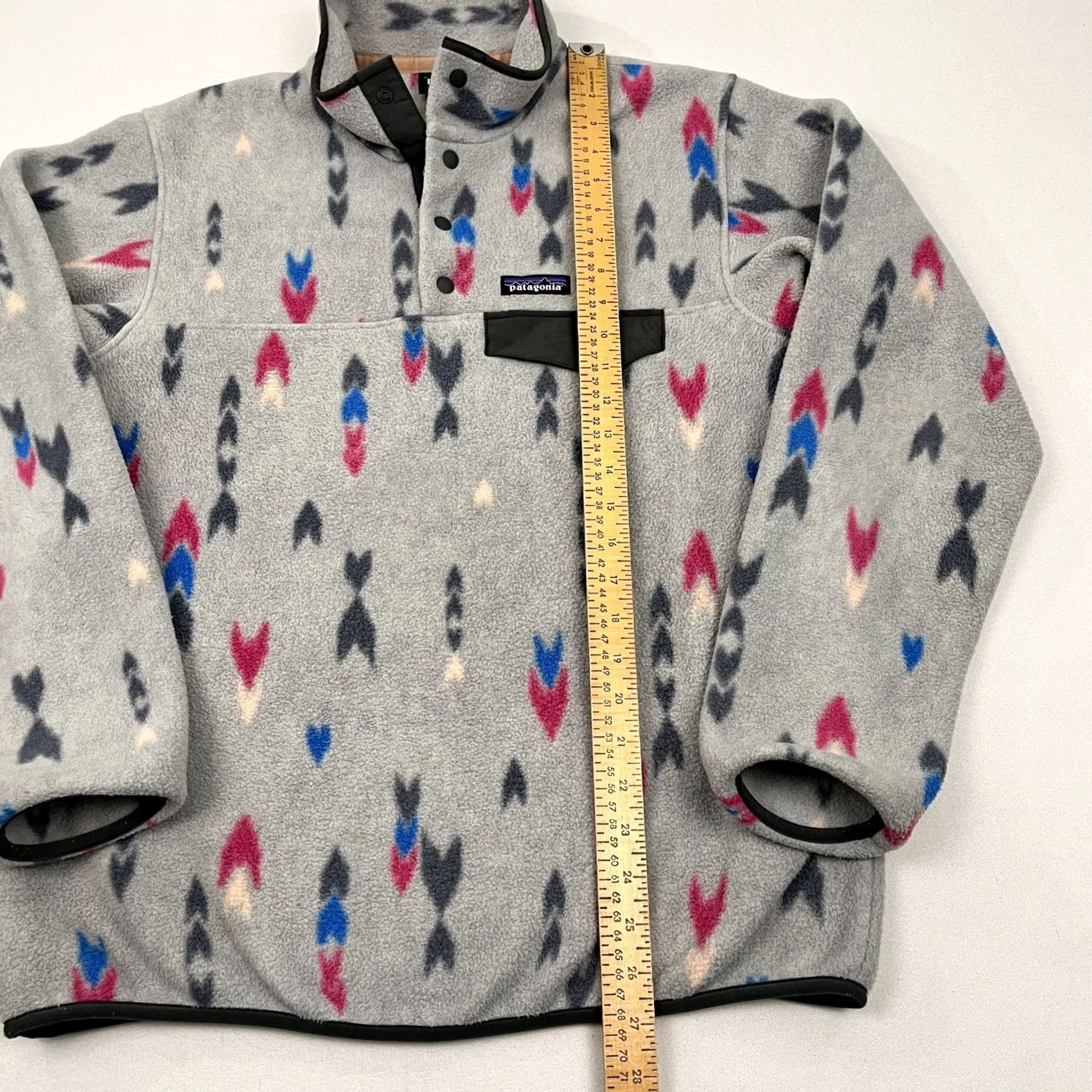 Patagonia Patagonia Synchilla Snap T Fleece Pullover Womens M Gray Wish Tails Big Hiking Shirt Pullover Mens Womens Boys Girls Size M / US 6-8 / IT 42-44 - 5 Thumbnail