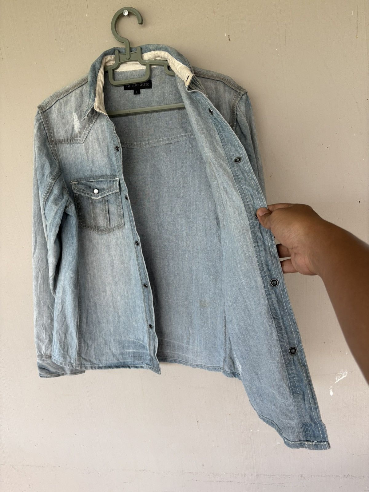 In The Attic Vintage In The Attic Rockers Heaven Denim Jacket Style Size US L / EU 52-54 / 3 - 8 Thumbnail