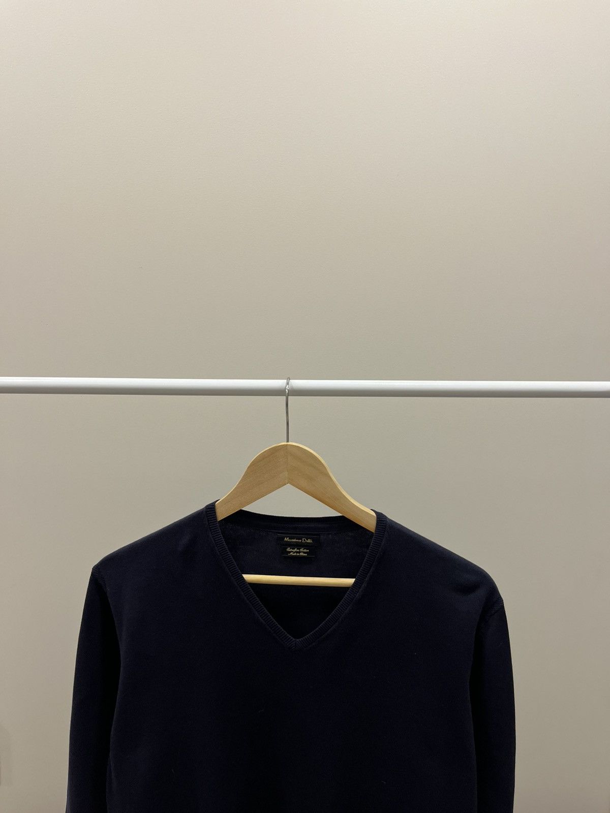 Massimo Dutti Massimo Dutti Cotton Silk V-Neck Pullover Sweater Size US L / EU 52-54 / 3 - 1 Thumbnail